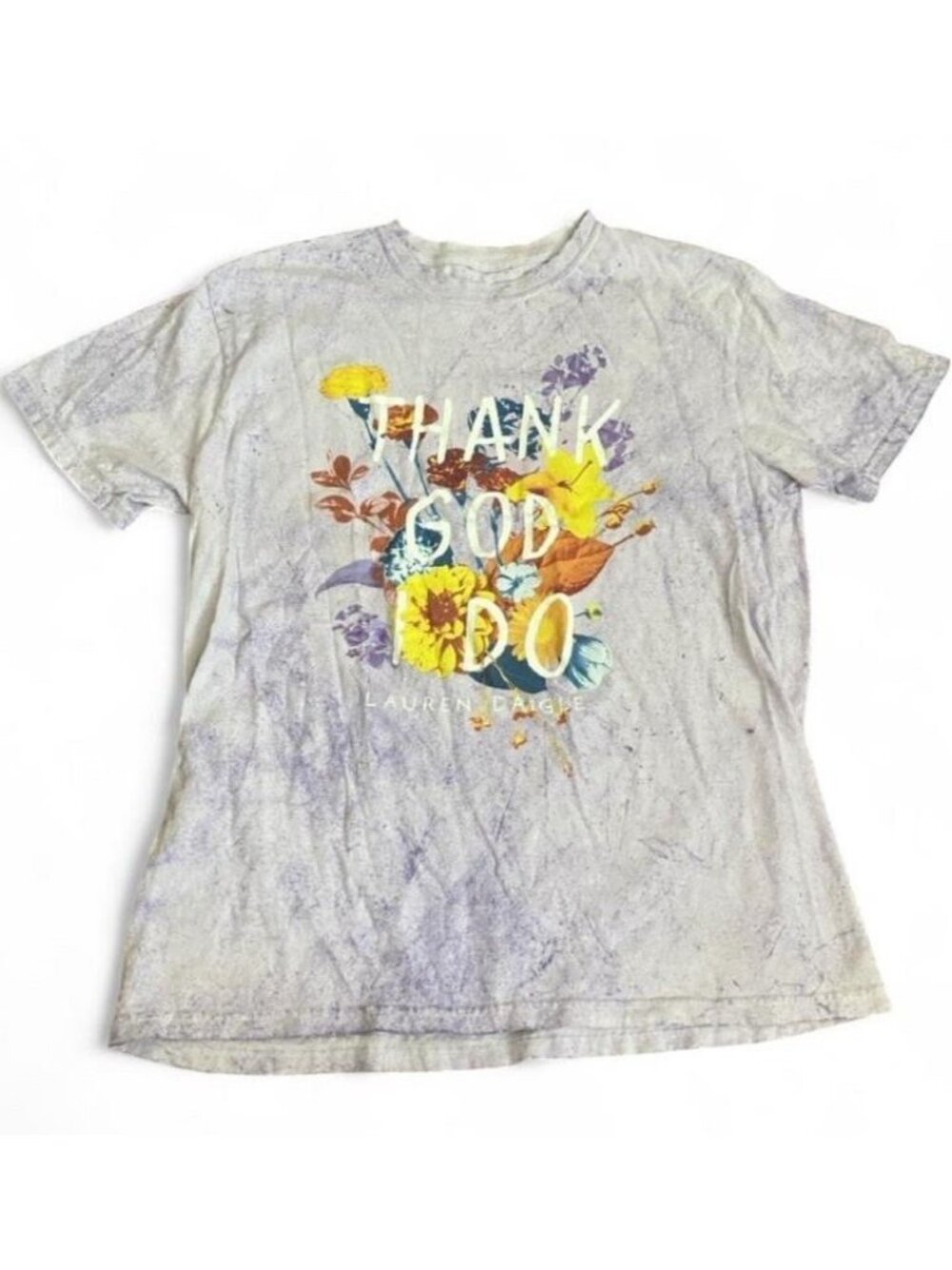 Lauren Daigle Thank God I Do 2024 Album Release Concert T-Shirt Size L